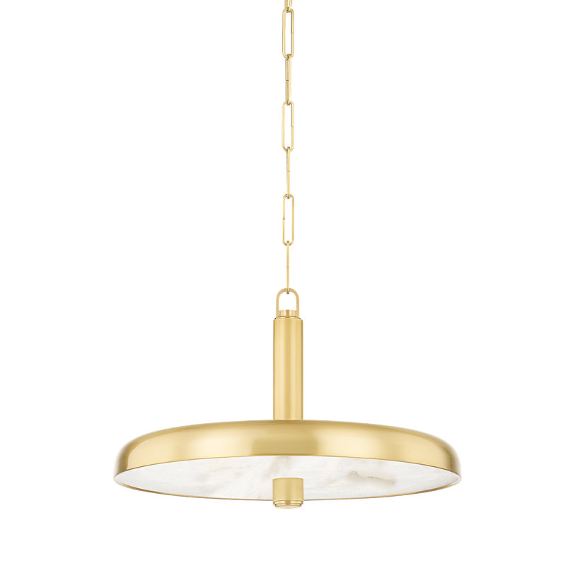 Luminaire suspendu 1 lumière Reynolds, H 12,5 po x l 19,75 po x P 19,75 po