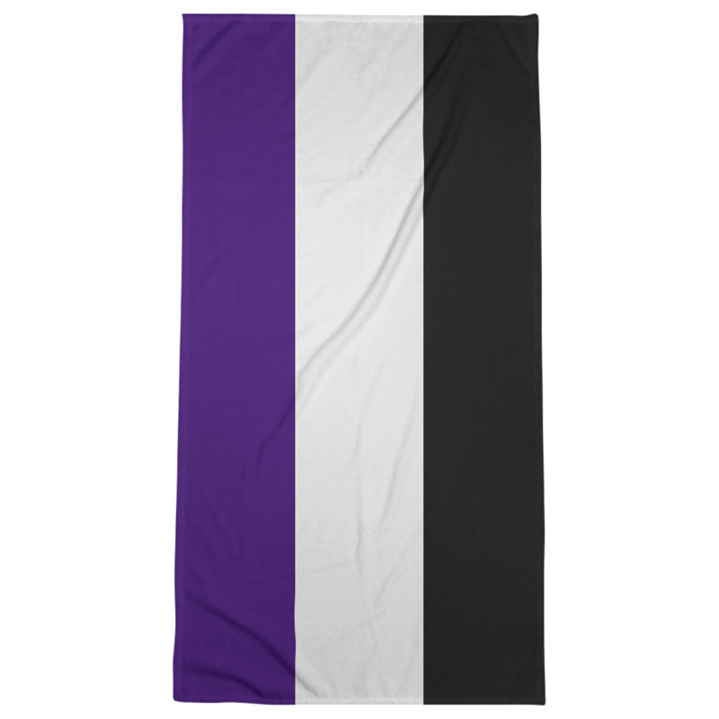 Colorado Lightweight Beach Towel, Purple/White/Black, Microfiber
