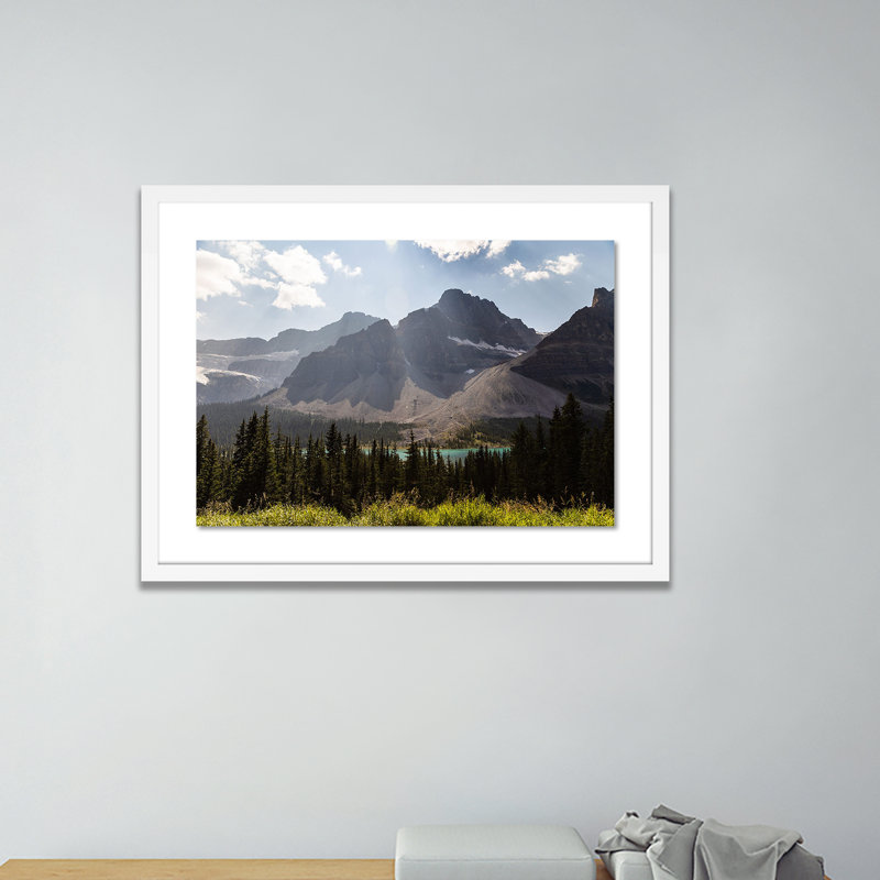 Big Ridge Lake Print by Alexander Iby, White, 18" H x 24" W x 1.5" D