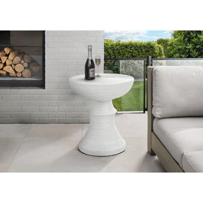Table d'appoint d'extérieur moderne 25 "h