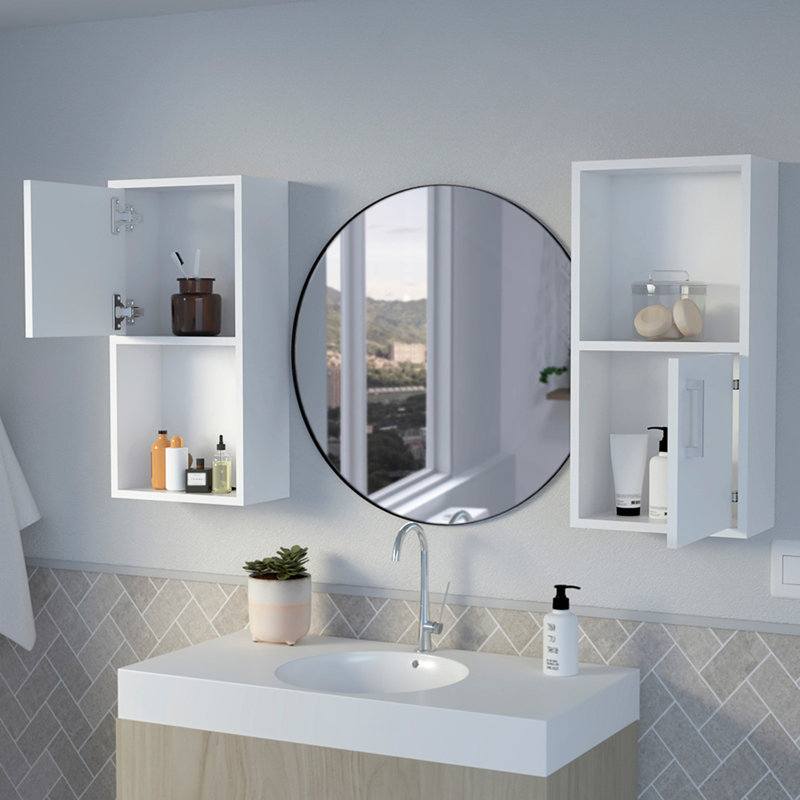 Medicine Cabinet Florence, Bedroom, White, White