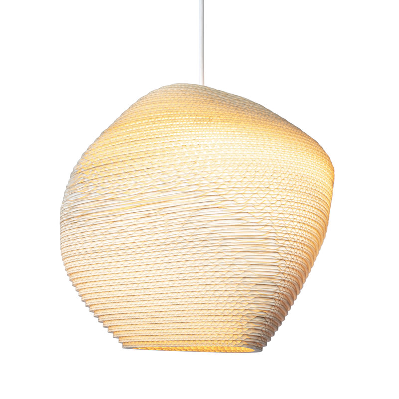 Luminaire suspendu Scraplights Pebbles Allyn, Blond