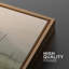 "Morning Mist Over The Marsh Calm Lake", art moderne, décoration murale, 2 pièces-98109724-98109725