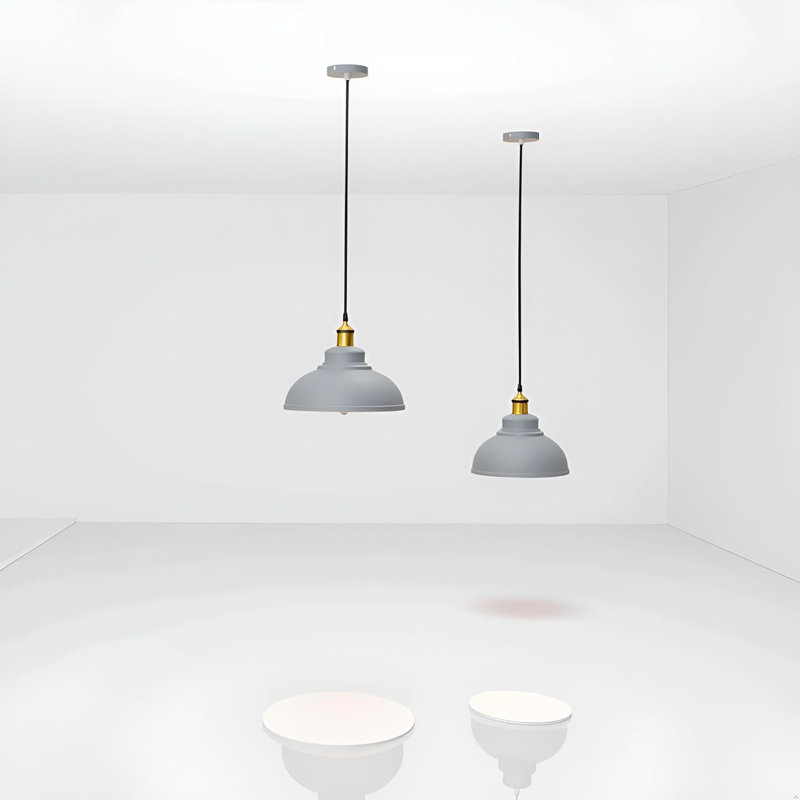 1 - Light Dome Pendant, Grey