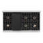 ZLINE 48 in. Classic Gas Rangetop with 8 Burner DuoPro Cooktop in Black Stainless Steel-659308625
