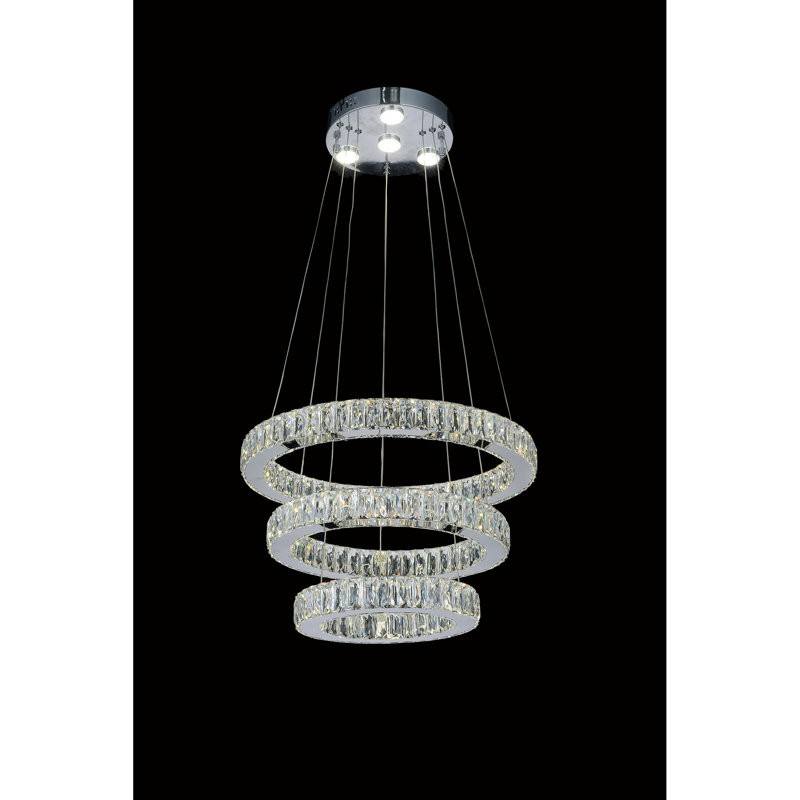 Bartee 56 - Light LED Classic / Traditional Chandelier, Clear