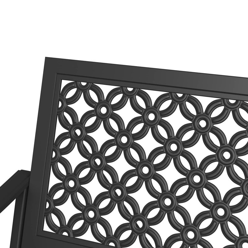 Banc de jardin pour l'extérieur, Noir