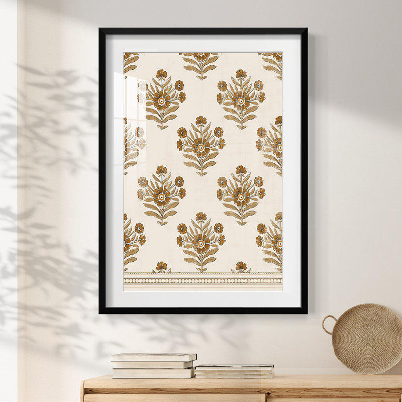 BlockPrint Blooms, Noir, H 28,5 po x l 20,5 po