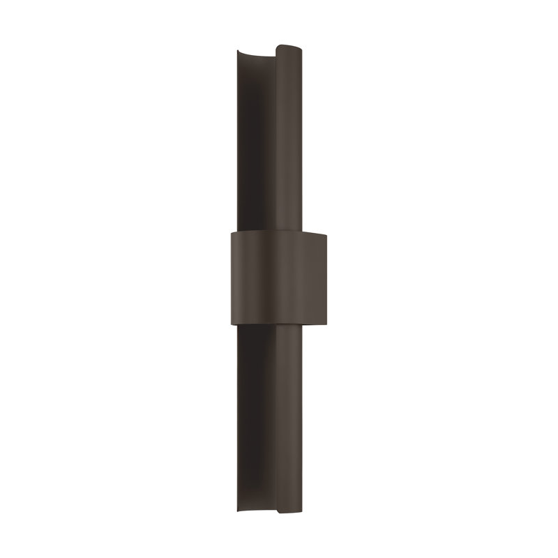 Troy Lighting Ossian 1 Light Integrated LED Exterior Wall Sconce in Bronze