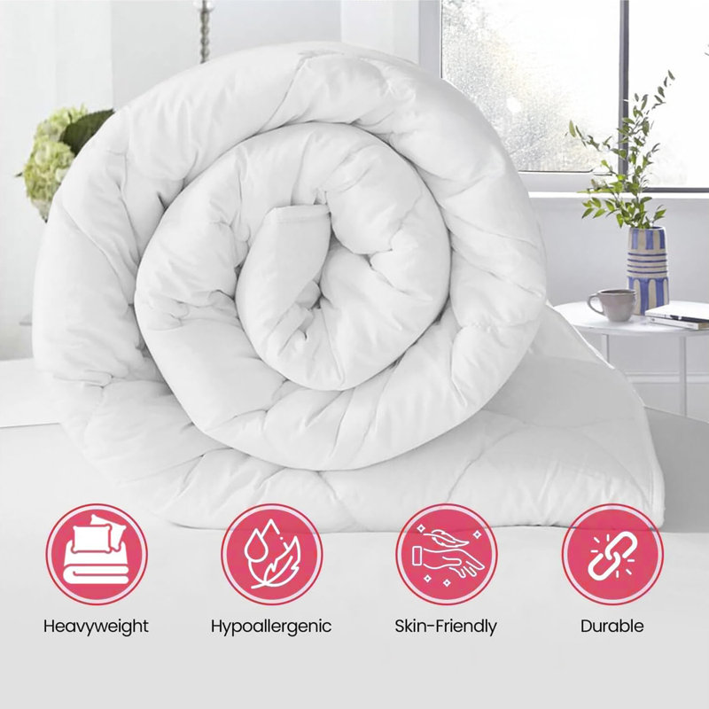 Luxury Lightweight & Breathable Ultra Soft Year Round Tog Duvet, Super King, 13.5 Scale