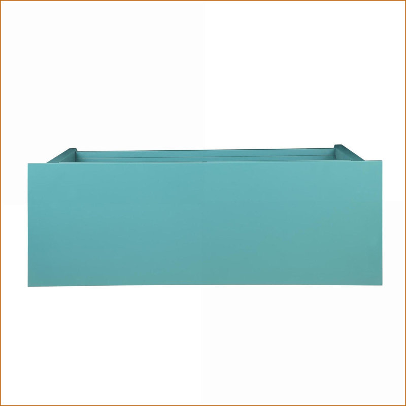 Console Teal Flavius avec 2 tiroirs et amp; Tablette inférieure - Rangement élégant pour le vestibule / salon, Sarcelle