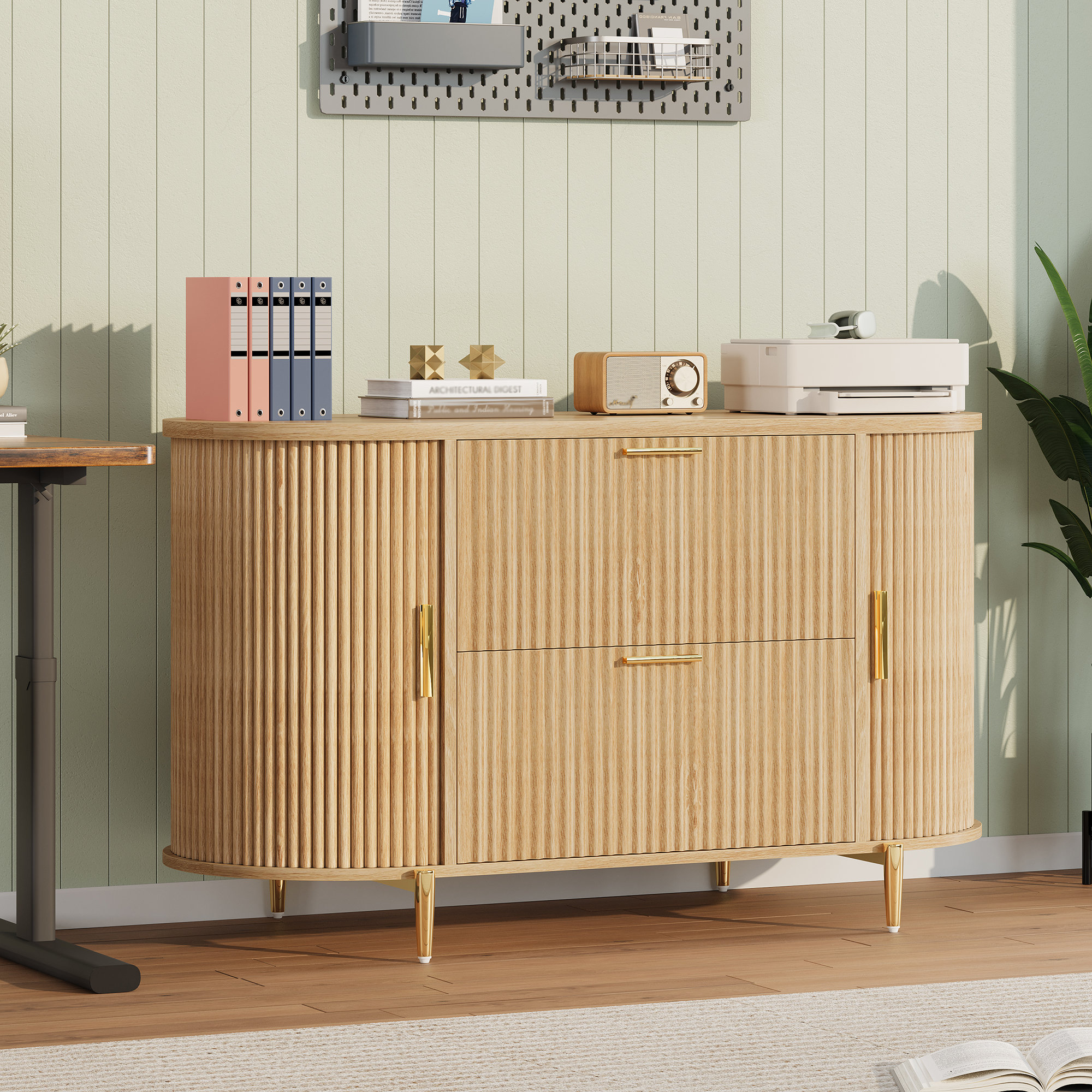 Inbox Zero 39.4" Filing Cabinet 2 Drawer File Cabinet & Reviews | Wayfair