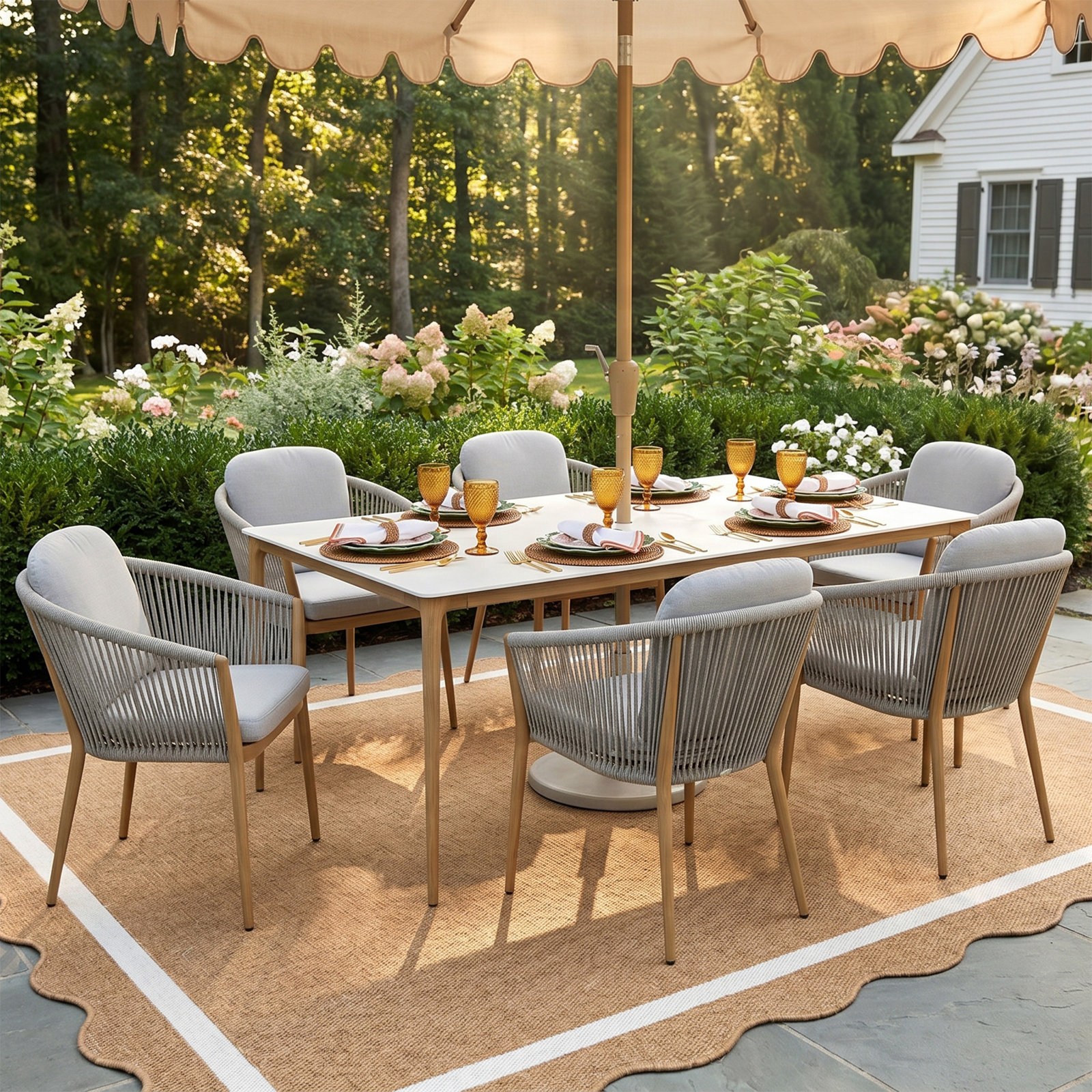 Turin 71" Patio Dining Set