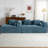 Modular Sectional Sofa with Deep Seating & 2 Side Pockets for Living Room-1858289546
