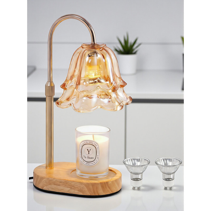 Bougie chauffe-lampe avec minuterie - Lampes chauffantes électriques à intensité variable, lumière de cire réglable pour bougies en pot, cadeaux d'anniversaire pour les femmes ， Saint-Valentin