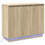 Sideboard With Shelf 90 X 32 X 75 Cm Engineered Wood-1687296667