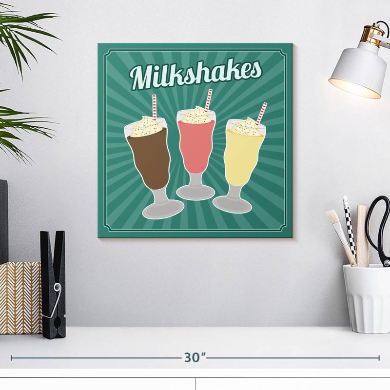 Milkshakes de style rétro Yarlin, H 16 po x l 16 po