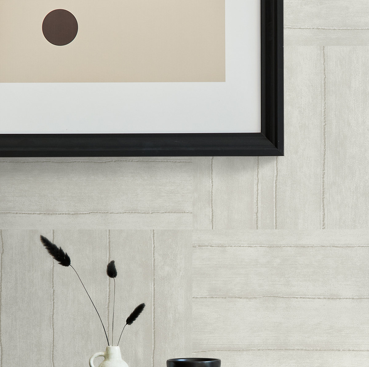Lianna Geometric Wallpaper, White
