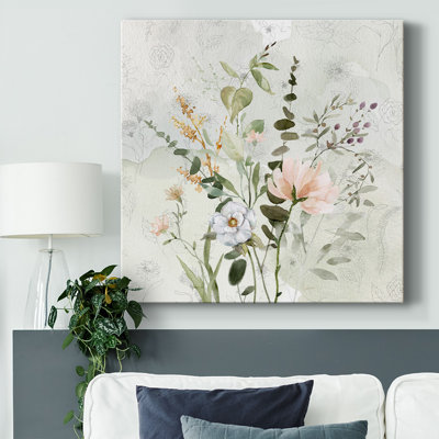 Bouquet noir II sur toile