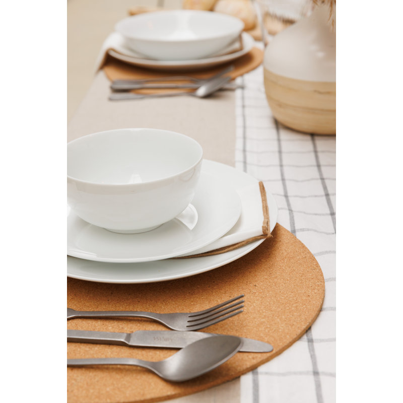 Mikasa Chalk Porcelain Side Plates, 21cm, White