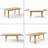 7-Piece 63"-95" Extendable Solid Wood Dining Set With 6 Woven Chairs