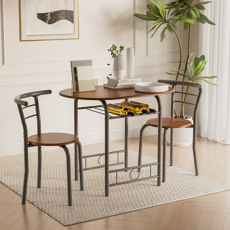 Creaser 1-Person Four Leg Oval Dining Set | Wayfair