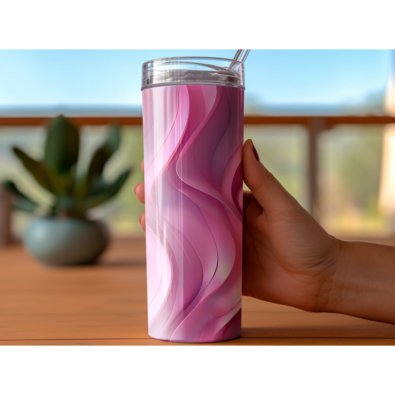 Choose Handmade Tumblers 591 mL Vacuum Insulated Stainless Steel (18/8) Travel Tumbler with Straw