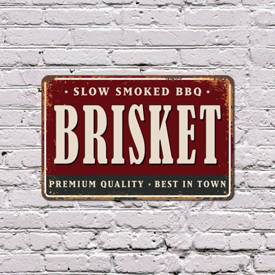 Brisket 12 Inch x 18 Inch Novelty Aluminum Sign