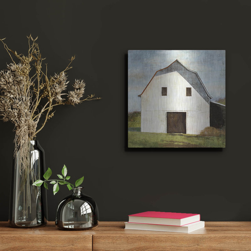 «Hay Barn» par Suzanne Nicoll, H 12 po x l 12 po