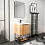 Meuble-lavabo autoportant avec lavabo en résine