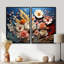 «White Wildflowers» par Natures Symphony II - impressions d'art traditionnelles sur toile à 2 panneaux-1100425472-1100425487-1100425486