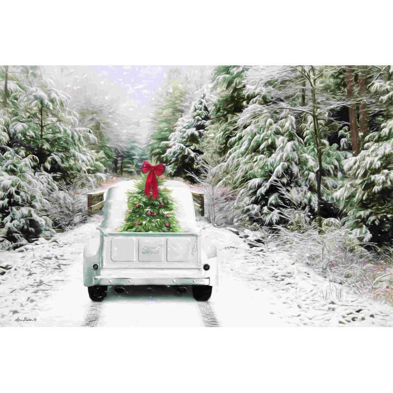 " Picking Up The Tree " by Lori Deiter Painting Print, 12" H x 18" W 