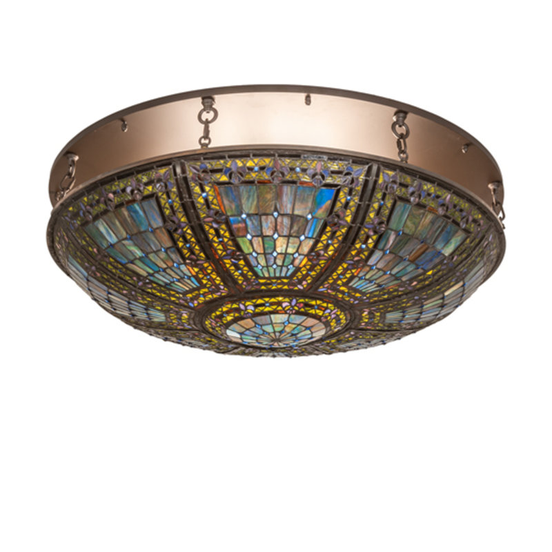 Fleur-de-lis 8 - Light Semi Flush Mount