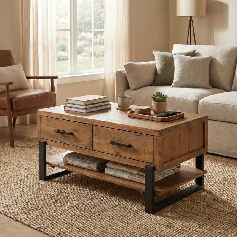 Kitson Sled Coffee Table with Storage
