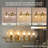 Modern Globe Clear Glass Bathroom Vanity Light Fixture with Metal Gooseneck Frame-102572780-110546007