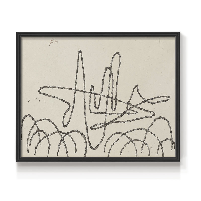 Croquis rétro - Édition encadrée - Restickable, H 22 po x l 28 po, Noir