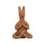 Javarrie Boho Terracotta Pottery Figurine with Meditative Seated Animal Design-1541404299
