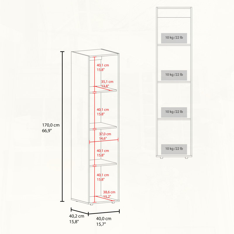 Linen Tall Cabinet with Single Door