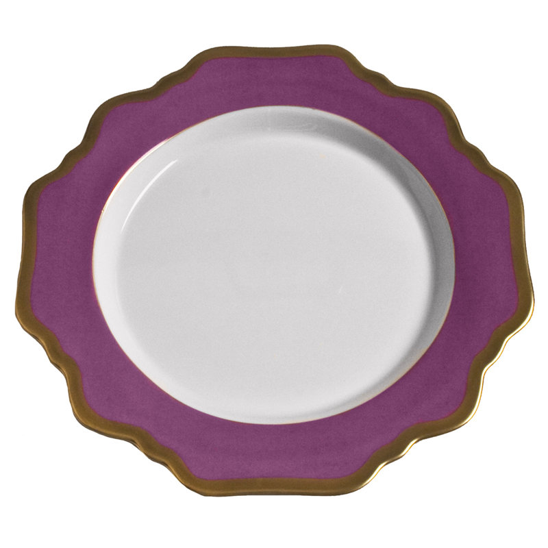 Annas Palette 8" Dessert Plate, Purple Orchid