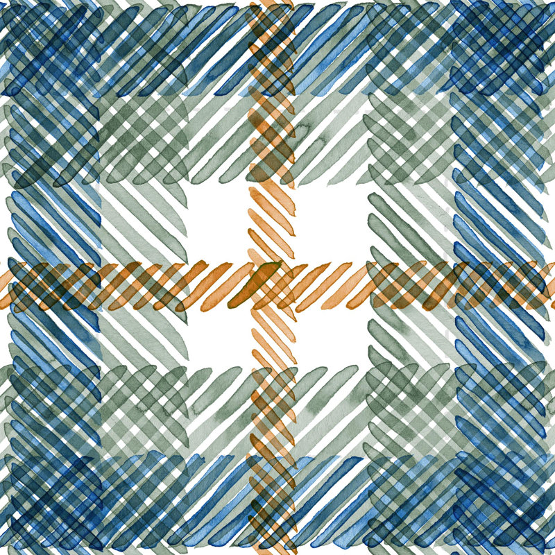 Rouleau de papier peint L 10 pi x l 24 po Thales, Bleu