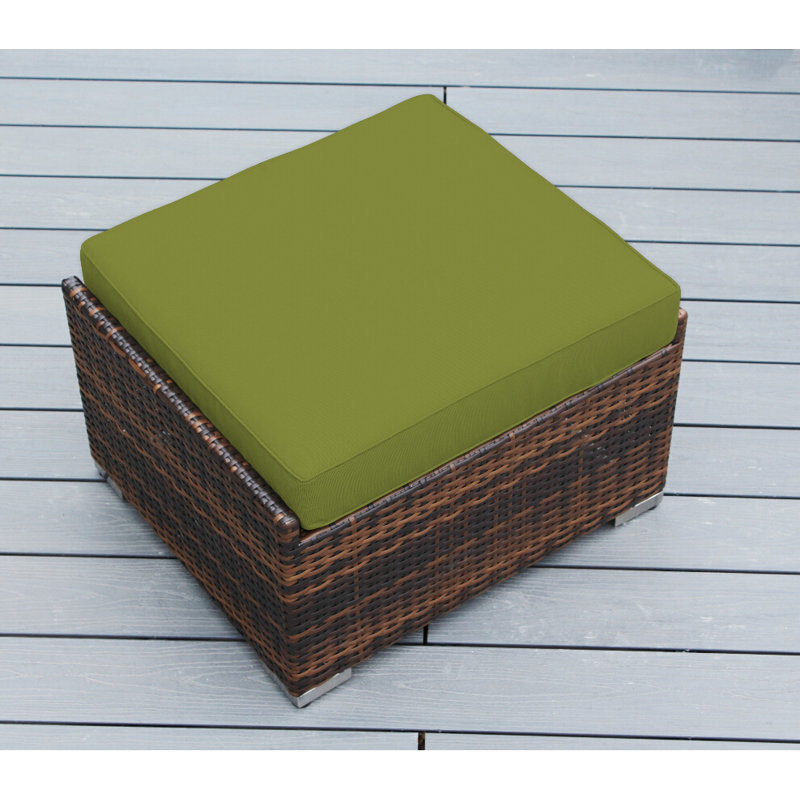 Repose-pieds avec coussin Billyjo, Sunbrella Ara, Mélange de bruns