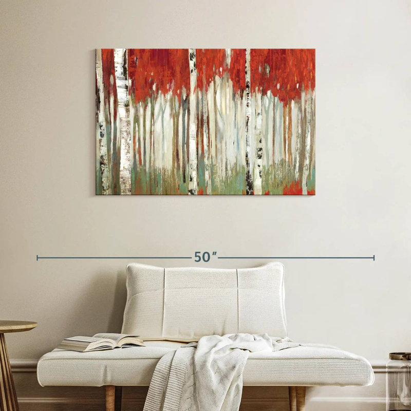 Harnek Aspen - paysage rouge, H 26 po x l 39 po