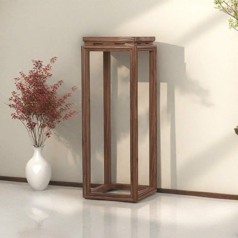 Solid Wood Plant Stand: Hard - textured