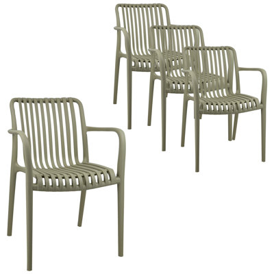 Stackable Outdoor Patio Dining Armchair