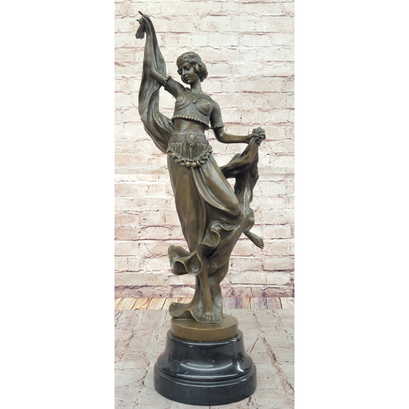Sculpture de femmes dansant en bronze, décoration d'intérieur, statue de grande taille en métal pour femme