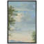 Nuage vibrant bleu nuage chaîne de montagnes arbres nature paysage art moderne décor minimaliste rustique-101090830-101090833