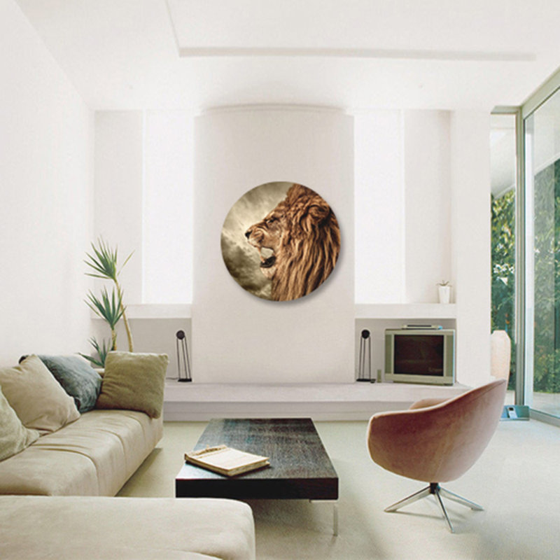Profil de lion épique - photographie, H 24 po x l 24 po x P 1,5 po