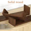 Ensemble de 3 tablettes murales flottantes en bois massif