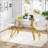 Rectangular Glass Dining Table-1245946821