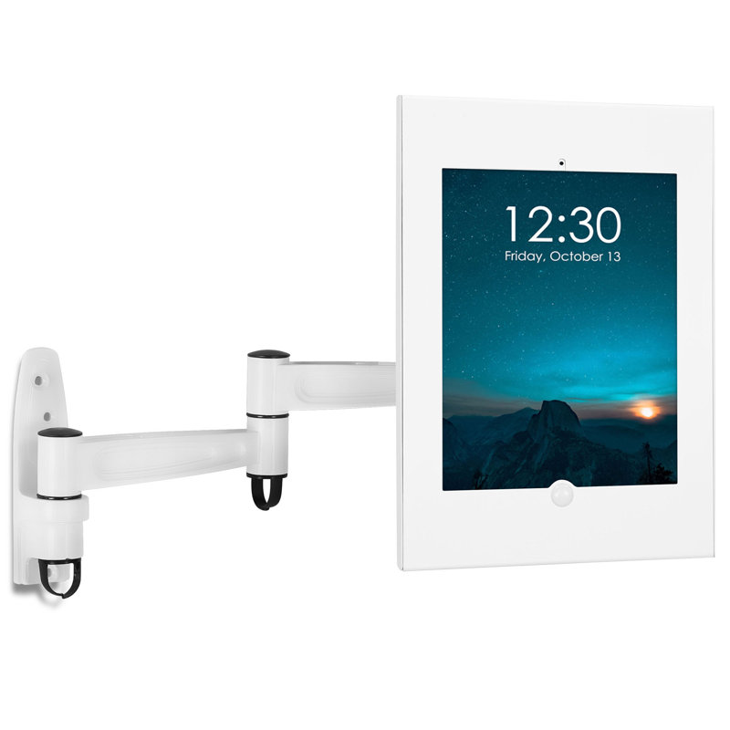 Secure iPad Wall Mounting System, White